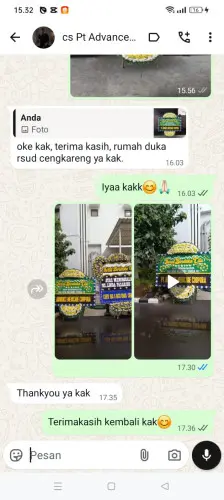 Testimonial Papan Bunga Pernikahan cibeunying