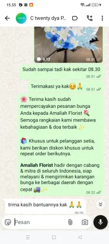 Testimonial Standing Flower cibeunying